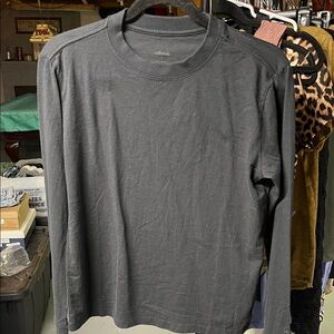 allbirds Black Long-Sleeve Crewneck Top